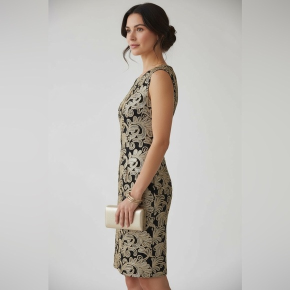 Betsy Adams NWT Holiday Season Party Sheath  Dress Size 10 - Picture 1 of 8